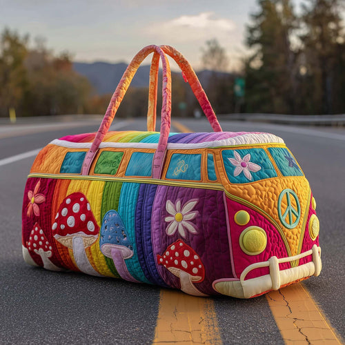 Bolsa de viaje acolchada con estampado y asas 1