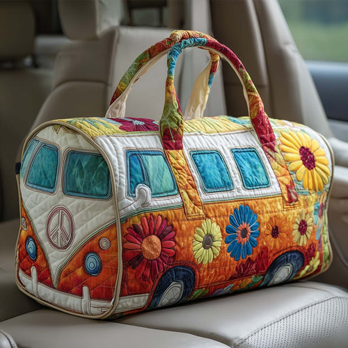 Bolsa de viaje acolchada con estampado y asas 12