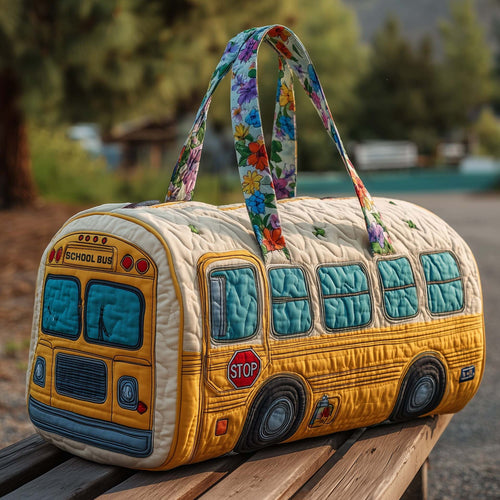 Bolsa de viaje acolchada con estampado y asas 13