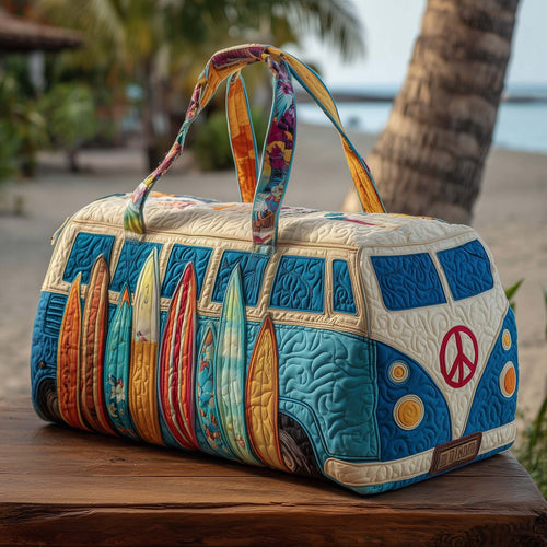 Bolsa de viaje acolchada con estampado y asas 2