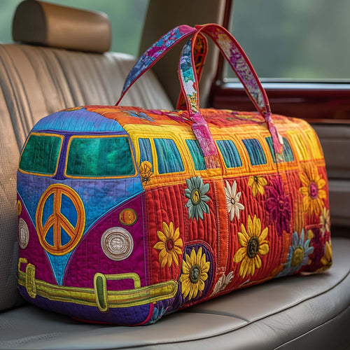 Bolsa de viaje acolchada con estampado y asas 5