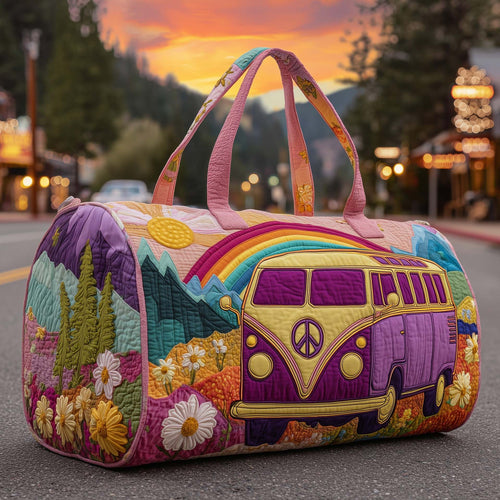 Bolsa de viaje acolchada con estampado y asas 7