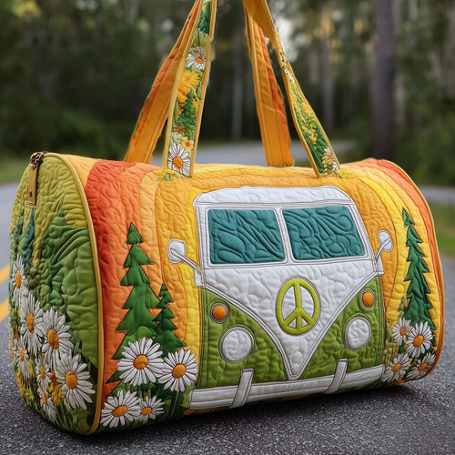 Bolsa de viaje acolchada con estampado y asas 8