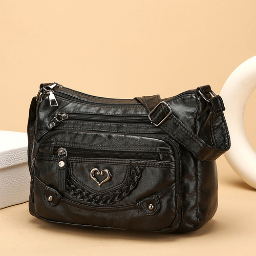 Bolso bandolera de mujer con múltiples compartimentos 1
