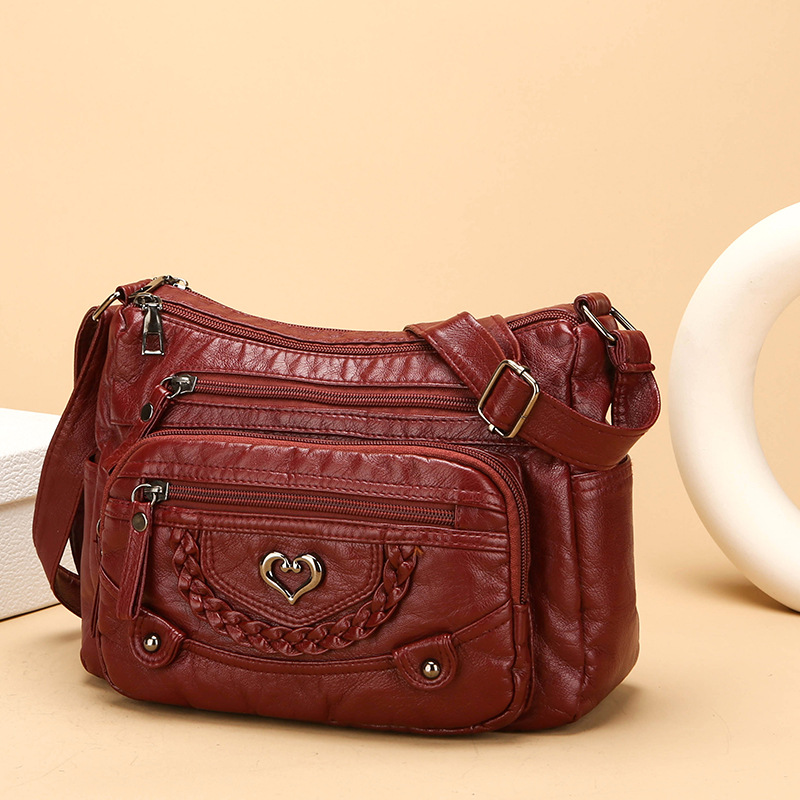 Bolso bandolera de mujer con múltiples compartimentos 2