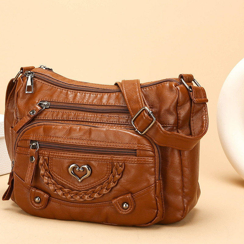 Bolso bandolera de mujer con múltiples compartimentos 3