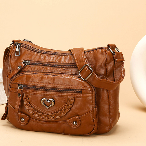 Bolso bandolera de mujer con múltiples compartimentos 3