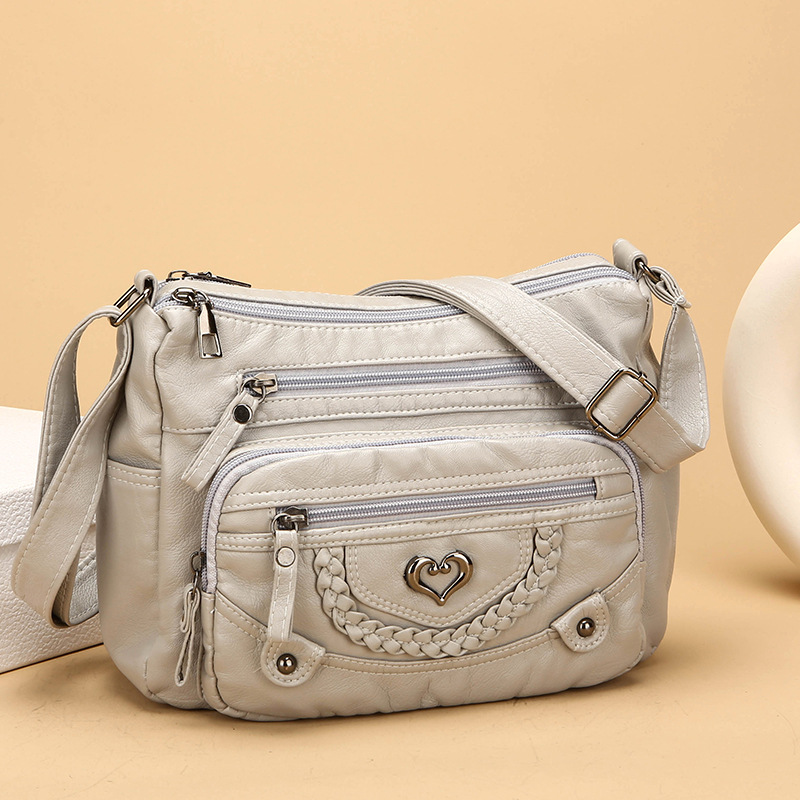 Bolso bandolera de mujer con múltiples compartimentos 4