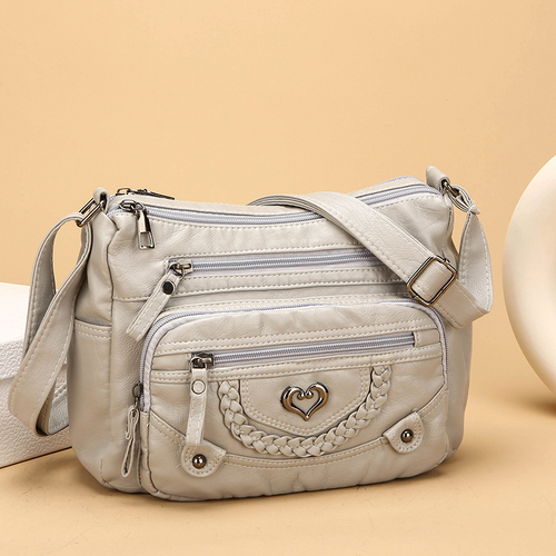 Bolso bandolera de mujer con múltiples compartimentos 4