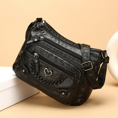 Bolso bandolera de mujer con múltiples compartimentos 7