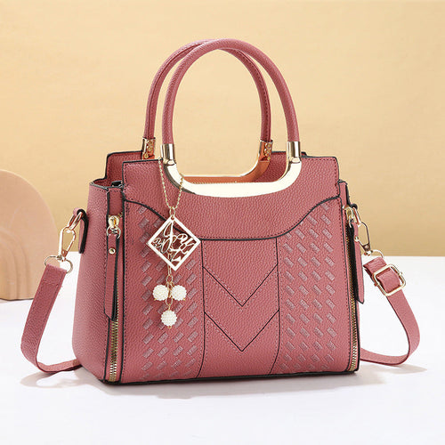 Bolso de mano acolchado mujer con bandolera y detalles dorados 5