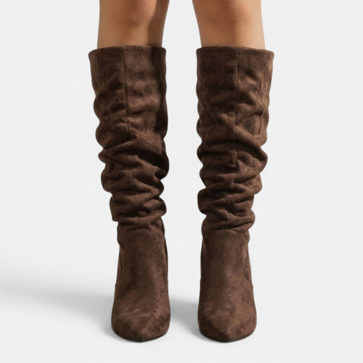 Botas altas mujer de tacón fino y punta estrecha 6