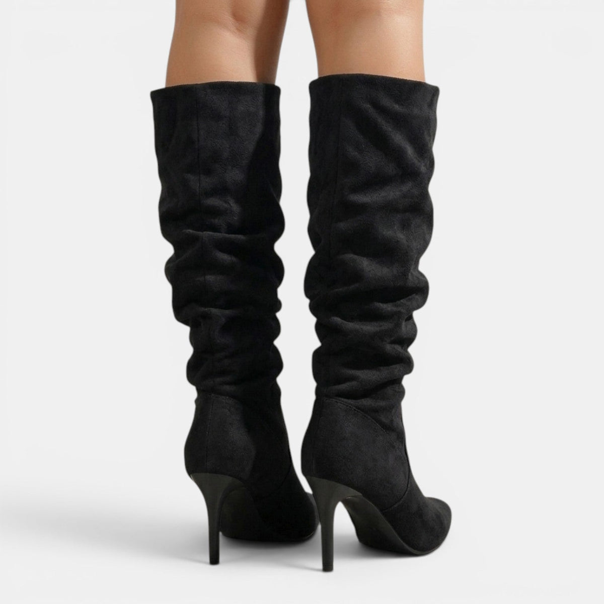 Botas altas mujer de tacón fino y punta estrecha 9