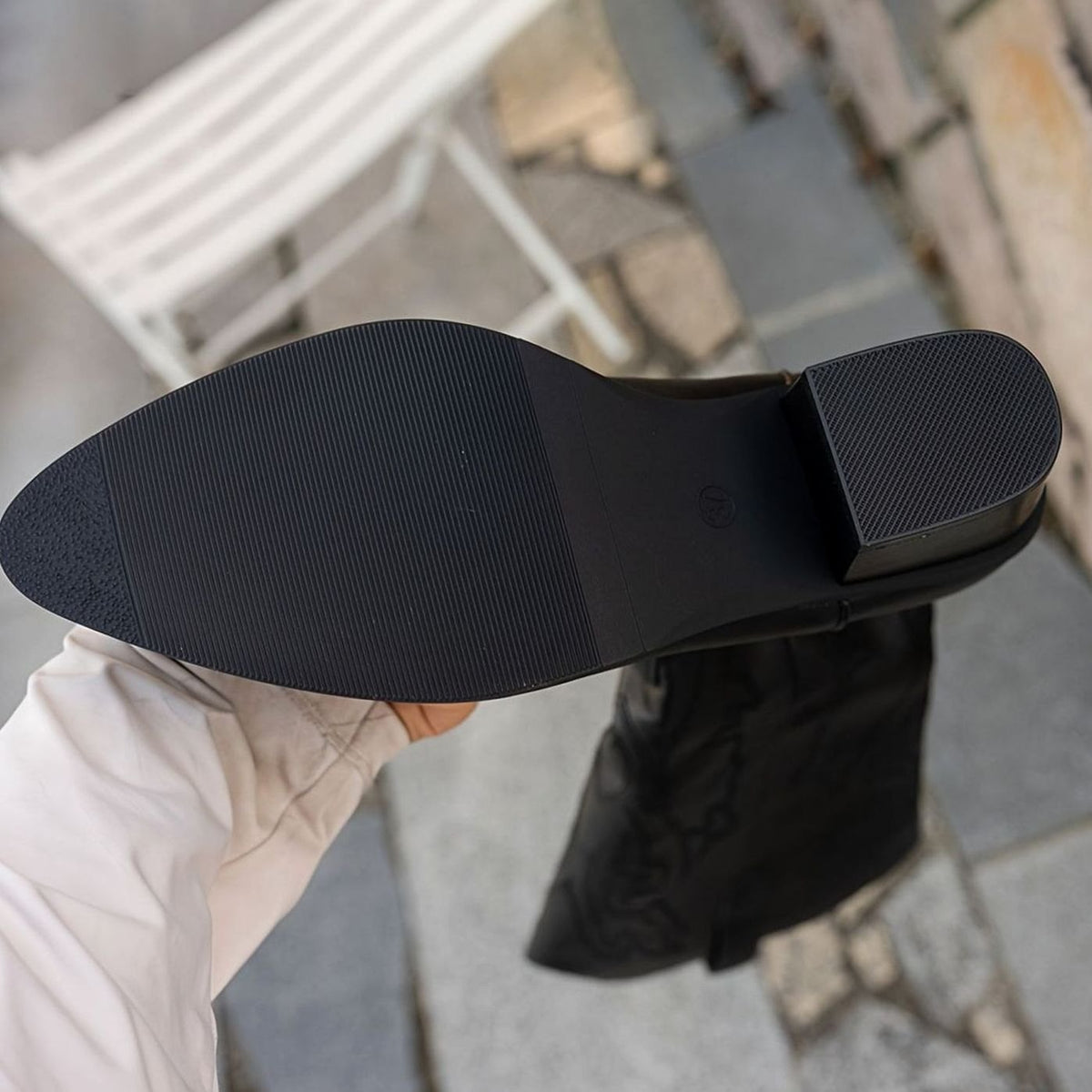 Botas cowboy mujer altas de caña ancha con bordado 6