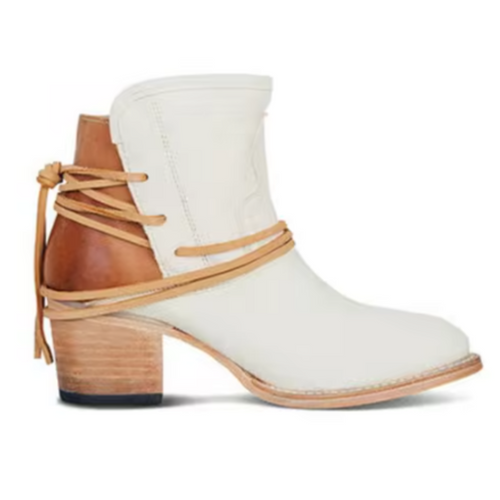 Botas cowboy mujer con tacón ancho y puntera redonda 4