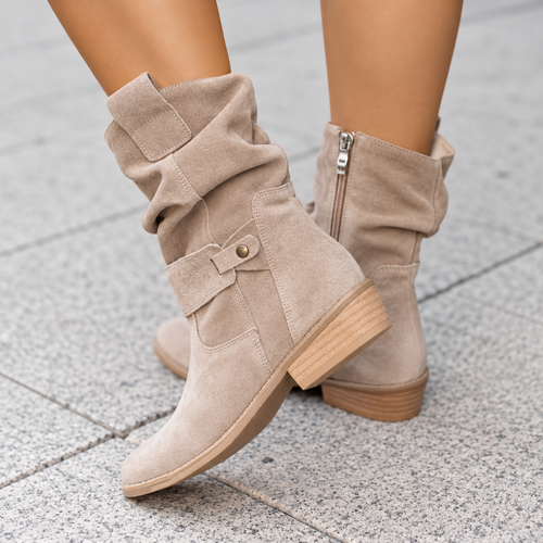 Botines mujer con cremallera, tacón ancho y puntera redonda 3
