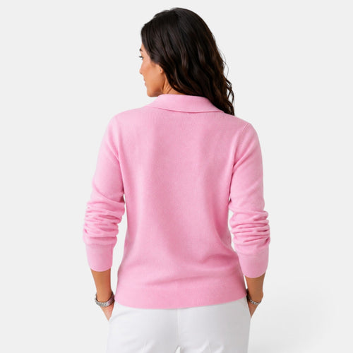 Cárdigan de punto mujer largo con botones y cuello camisero 16