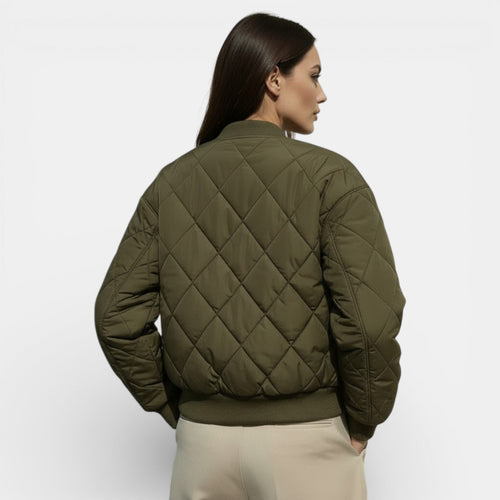 Chaqueta acolchada ligera para mujer tipo bomber sin capucha 5
