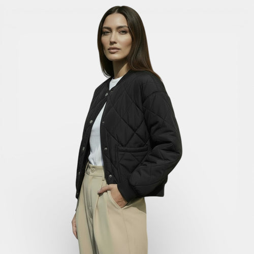 Chaqueta acolchada ligera para mujer tipo bomber sin capucha 8