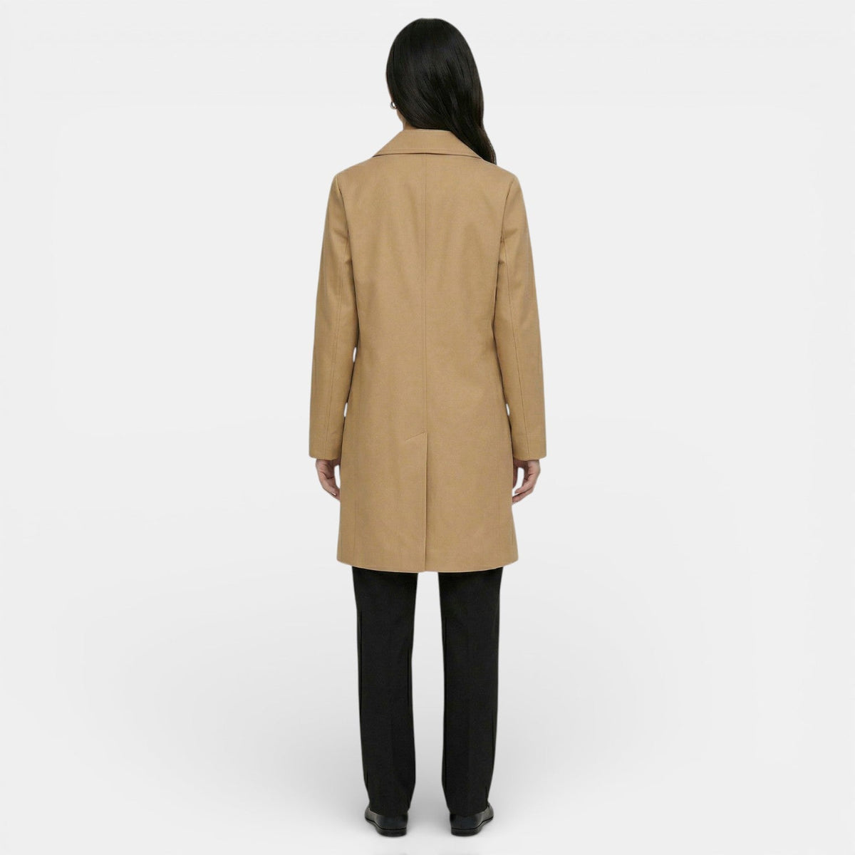 Gabardina Mujer Larga con Botones y Bolsillos 3