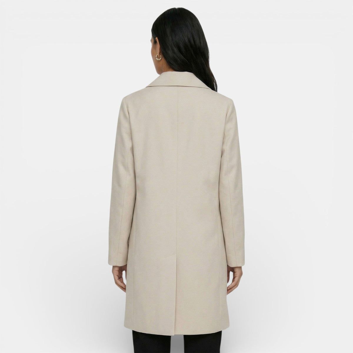 Gabardina Mujer Larga con Botones y Bolsillos 7