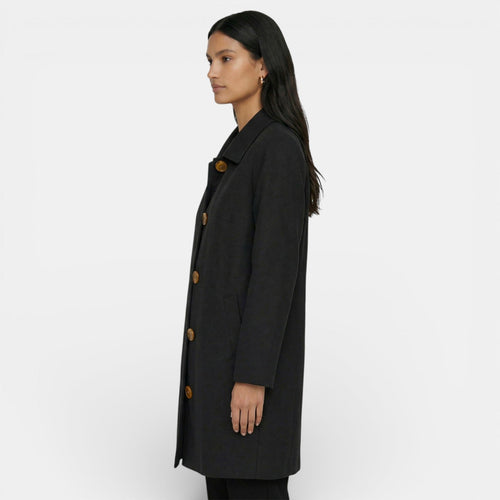 Gabardina Mujer Larga con Botones y Bolsillos 9