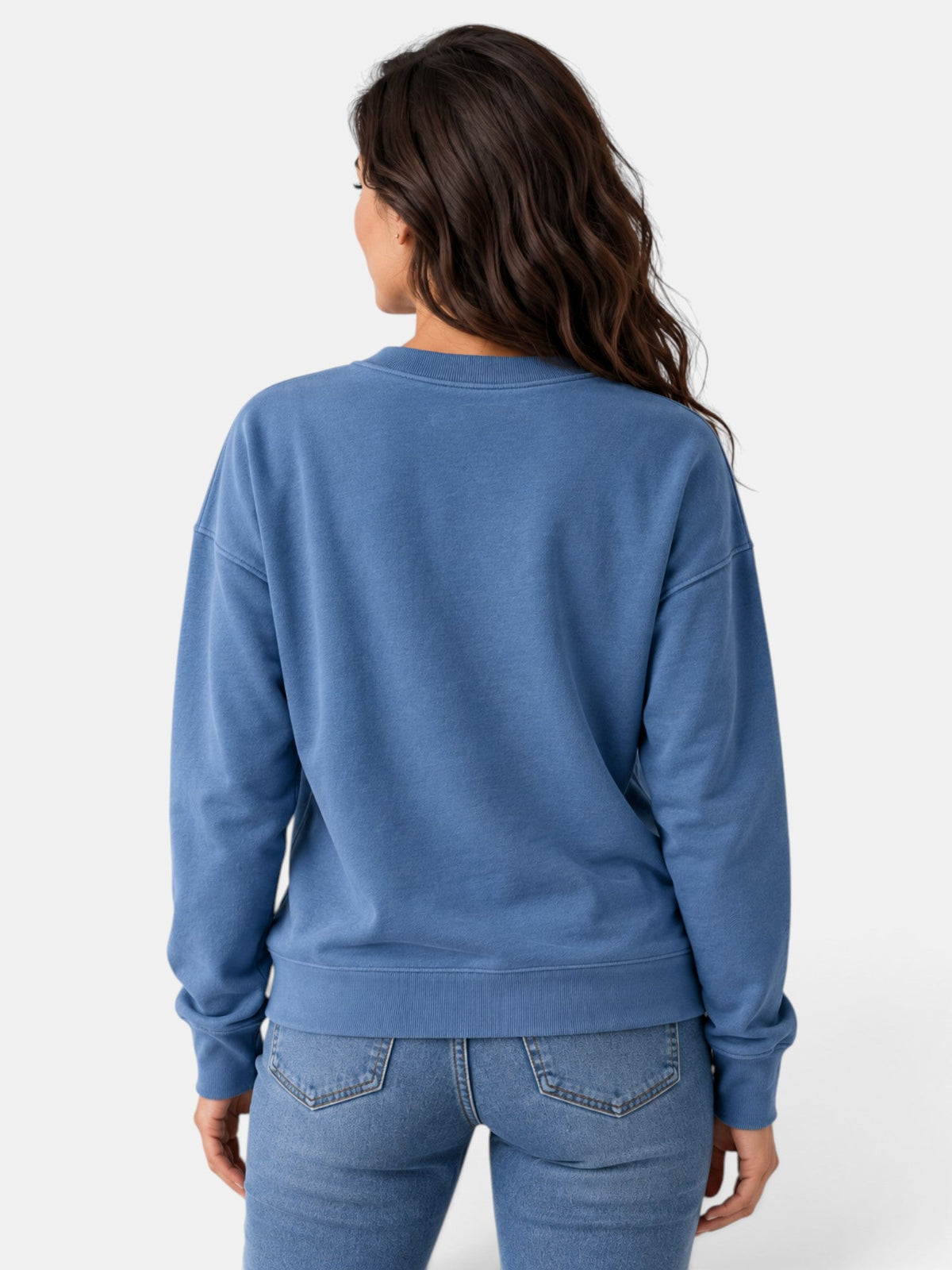 Sudadera mujer de cuello redondo y manga larga 9