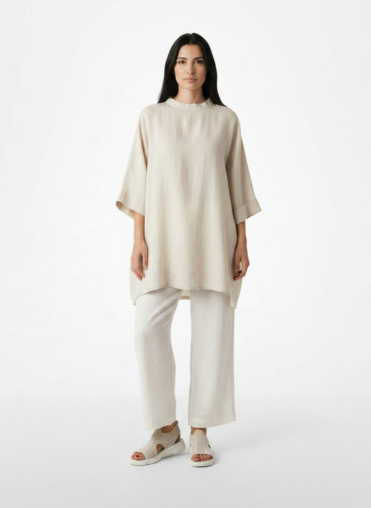 Standing front view of the model wearing Sandalias Ortopédicas Mujer Transpirables